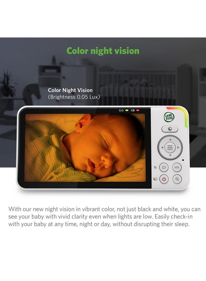 LeapFrog LF925HD Baby Monitor with Camera and Audio,1080p WiFi Remote Access Baby Monitor, 360° Pan & Tilt Camera, 8X Zoom, 5” 720p HD Display, Color Night Light &Vision, Two-Way Talk - Image 5