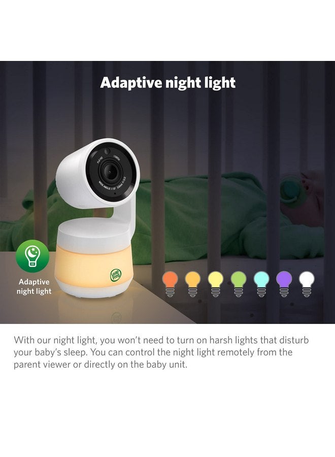 LeapFrog LF925HD Baby Monitor with Camera and Audio,1080p WiFi Remote Access Baby Monitor, 360° Pan & Tilt Camera, 8X Zoom, 5” 720p HD Display, Color Night Light &Vision, Two-Way Talk - Image 4