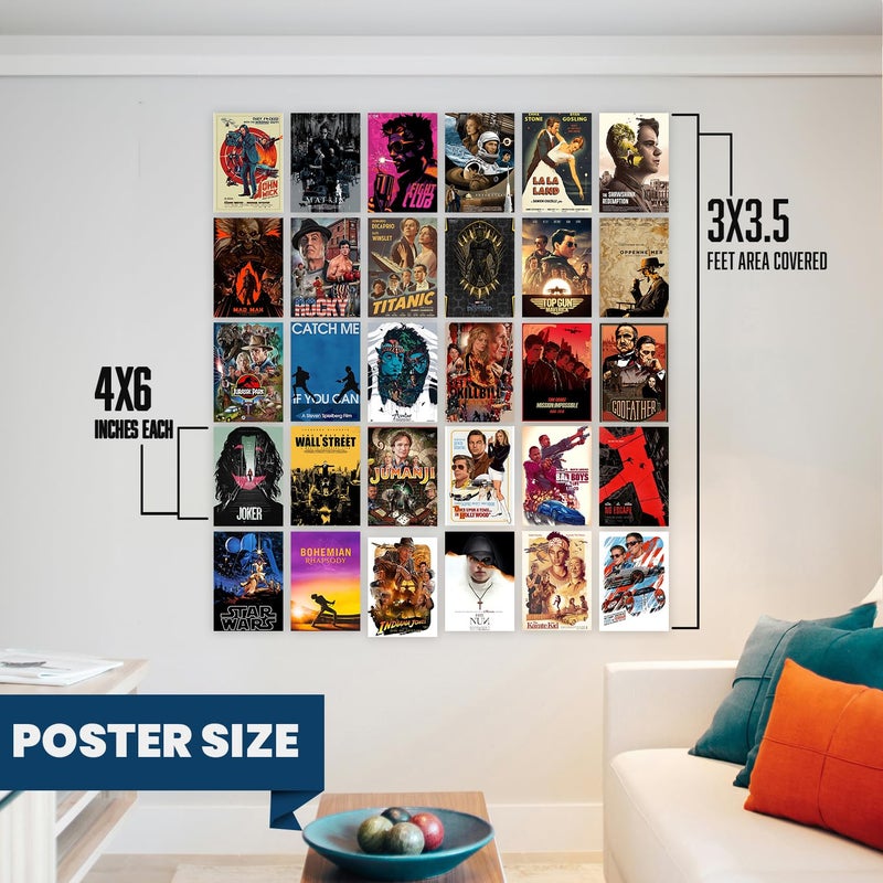 Wallgasm Hollywood Movie Posters - Set of 30, 4x6 Inches Posters | Poster Set For Room, Wall Art for Bedroom, Gym, Office - Image 5