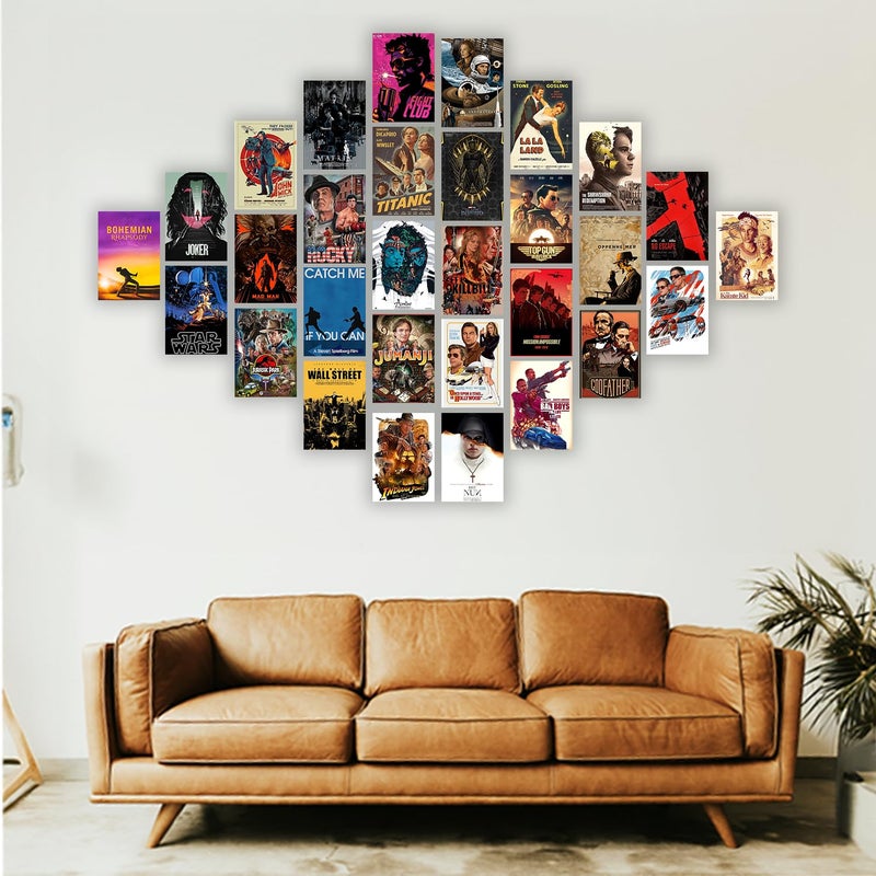 Wallgasm Hollywood Movie Posters - Set of 30, 4x6 Inches Posters | Poster Set For Room, Wall Art for Bedroom, Gym, Office - Image 1