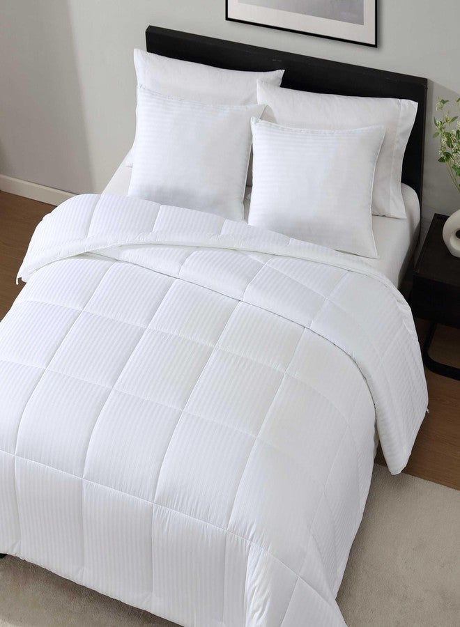 Vera Wang - Standard Down Alternative Pillow, Smooth & Breathable Cotton Bed Pillows, 400 Thread Count, Medium Weight Bedding for Year Round, 20" x 26" (White, 2 Piece) - Image 4