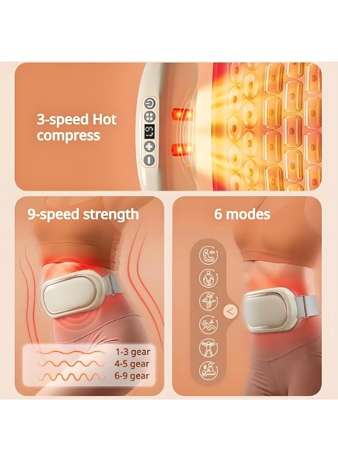 Ru syanl Rechargeable Lazy Abdominal Slimming Machine - Abdominal Massager Portable Weight Loss Machine 6 Massage Modes 9-Speed Strength 3-Speed Hotcompress Belly Fat Burner - Image 4