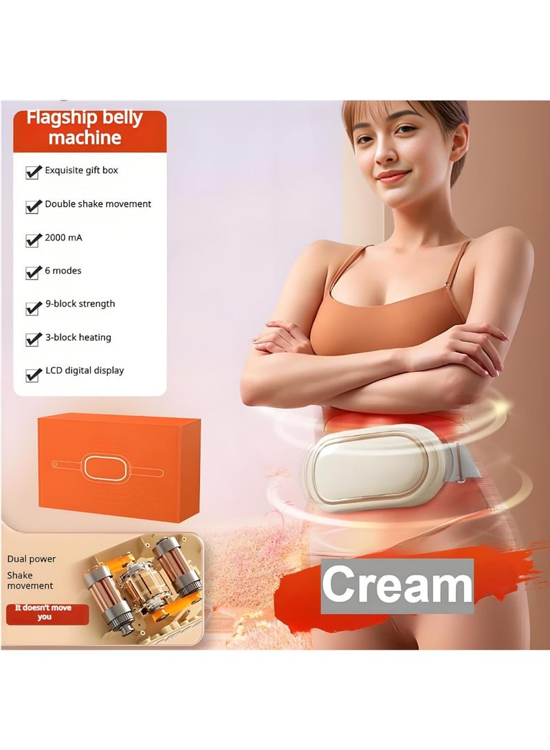 Ru syanl Rechargeable Lazy Abdominal Slimming Machine - Abdominal Massager Portable Weight Loss Machine 6 Massage Modes 9-Speed Strength 3-Speed Hotcompress Belly Fat Burner - Image 5