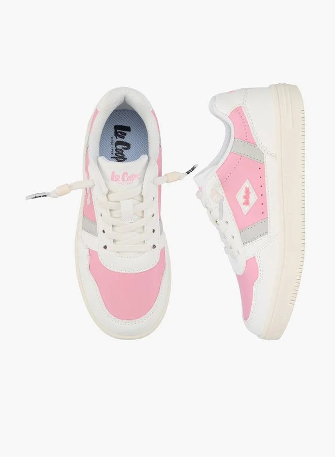 لي كوبر Girls Lace-Up Ankle Sneakers