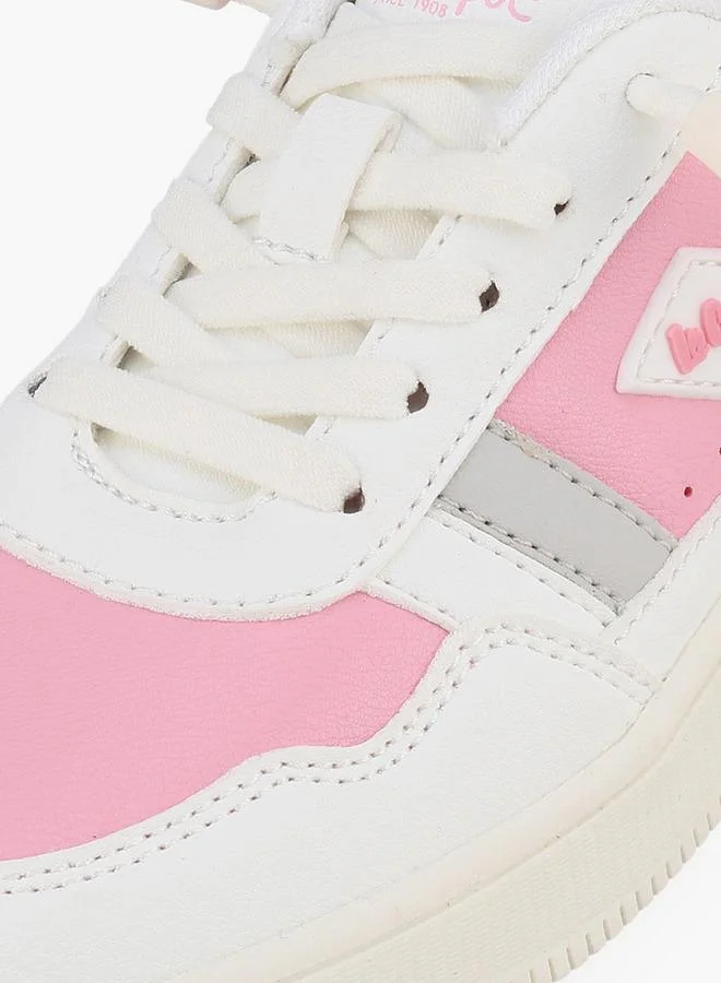 Lee Cooper PINK Girls Lace-Up Ankle Sneakers for Women | Best Price UAE