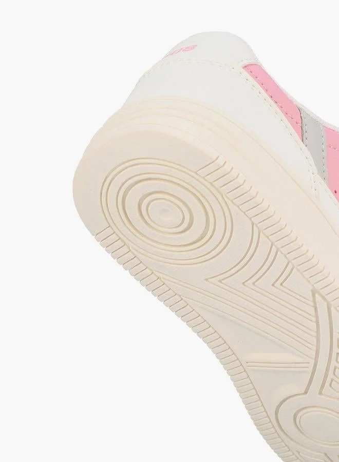 Lee Cooper PINK Girls Lace-Up Ankle Sneakers for Women | Best Price UAE