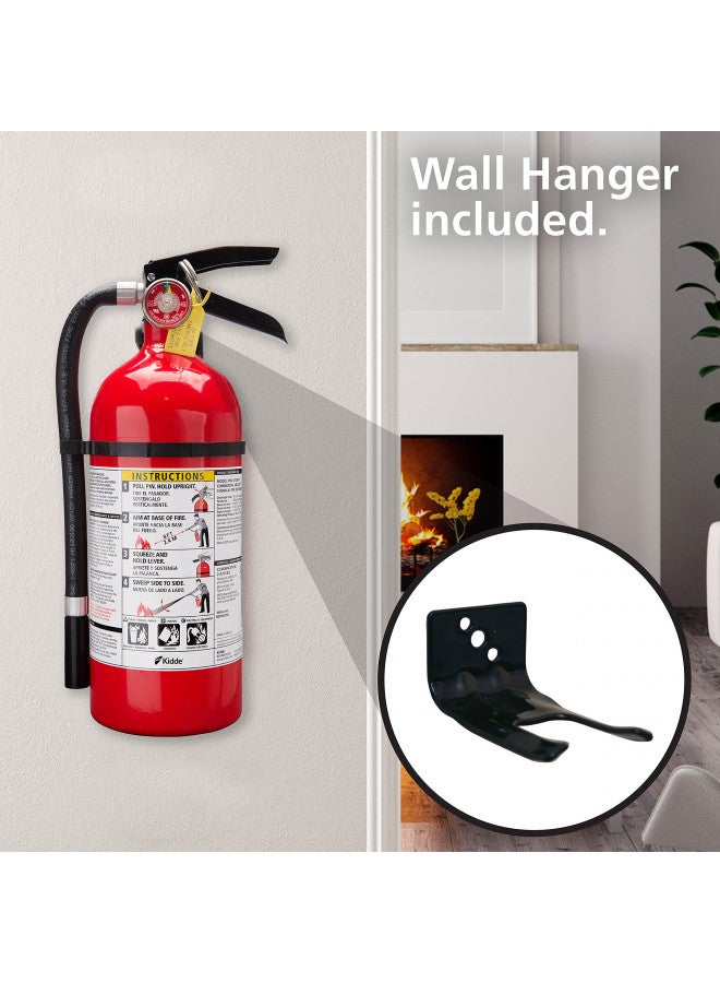 Kidde Pro 210 2A:10-B:C Fire Extinguisher, Rechargeable, Multi-Purpose for Home & Office, 4 lbs., Mounting Bracket Included , Red, 2 Pack - Image 4