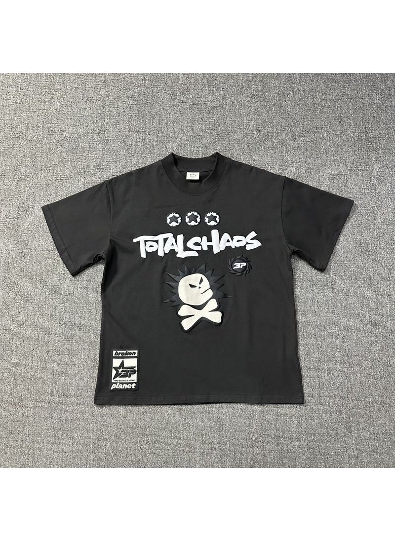 Generic - BROKEN PLANET Fine Foam TOTALCHADS Letter Tee Men dark gray - Image 1