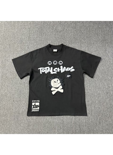 BROKEN PLANET Fine Foam TOTALCHADS Letter Tee Men dark gray