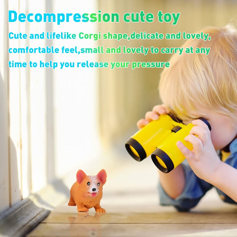 FauKait Squishies Squishy Toys Corgi Dog Stress Balls Toy for Kids Adults,Halloween&Christmas Toys,Party Favor Gifts for Children,Stress Relief Fidget Balls Filled with Sand to Relax (kejidog) - Image 4