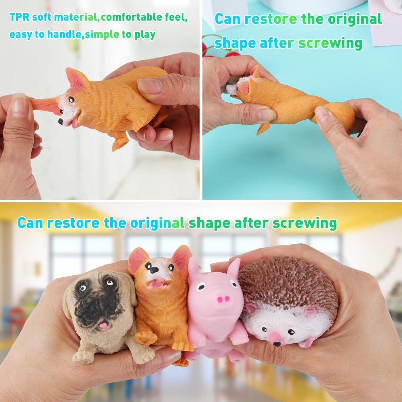 FauKait Squishies Squishy Toys Corgi Dog Stress Balls Toy for Kids Adults,Halloween&Christmas Toys,Party Favor Gifts for Children,Stress Relief Fidget Balls Filled with Sand to Relax (kejidog) - Image 5
