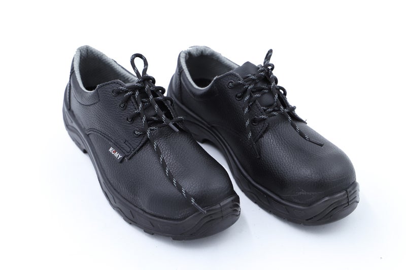 Komy Workers Shoes LOW Ankle Metalic Safety Shoes S1P SRC with Antistatic PU Sole, Steel Toe Cap, Steel Midplate, Breathable & Abrasion Resistant Mesh Lining  & Cow Split Leather  - Model No: KMS20L - Image 1