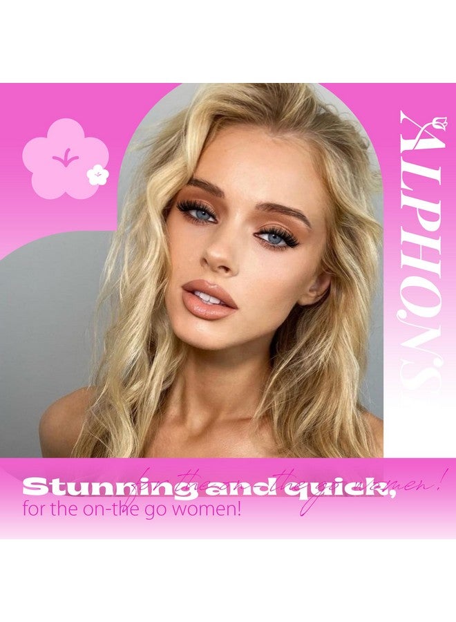 ALPHONSE Self Adhesive Lash Clusters Reusable Self Adhesive Eyelashes Fluffy Press on Lashes Extension No Glue Needed 10-16mm Glueless Lashes Clusters with Tweezers - Image 5