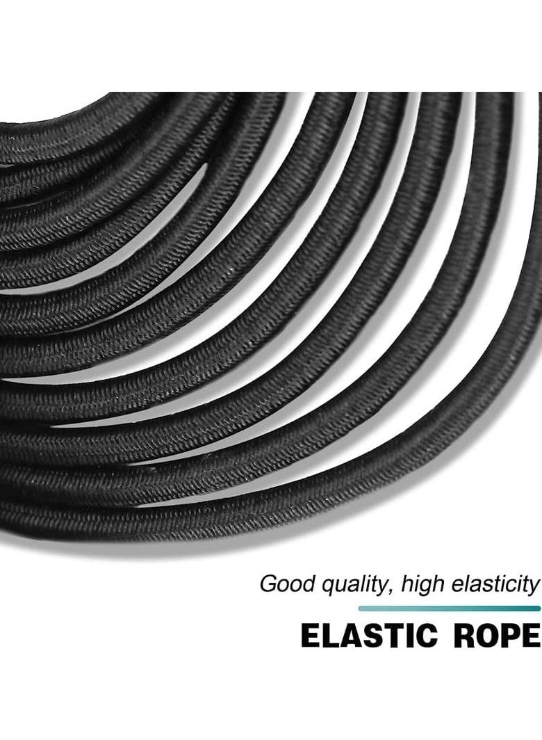SOLDOUT 10 Metres Strong Elastic Bungee Shock Cord Stretch String Replacement for Tent Pole Hoops DIY Jewelry Making Outdoor Project Camping Tent Repair Kayak Boat Bag Luggage (2mm Diameter, Black) - Image 3