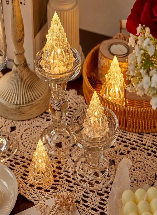 Oblivion Crystal Led Pyramid Shape Table Lamp | Led Iceberg Tea Light | Flameless & Smokeless Candles | Iceberg Decorative Light for Home Decoration, Christmas (Pack of 1) - Image 4