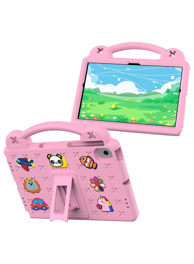 VKL Kids Case Compatible with Samsung Galaxy Tab A8 10.5 Inch 2021 (SM-X200/X205/X207), Heavy Duty EVA Foam Shockproof Cover Kids Proof Case with Stand (Pink) - Image 4
