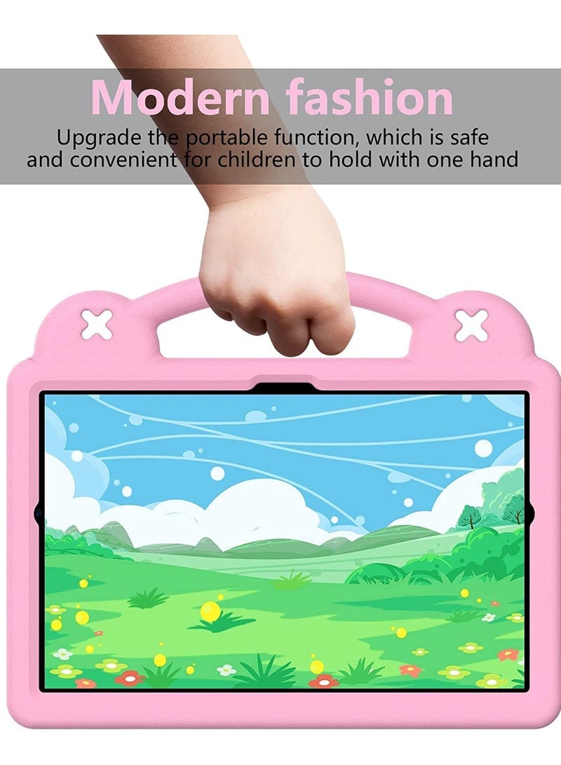 VKL Kids Case Compatible with Samsung Galaxy Tab A8 10.5 Inch 2021 (SM-X200/X205/X207), Heavy Duty EVA Foam Shockproof Cover Kids Proof Case with Stand (Pink) - Image 3