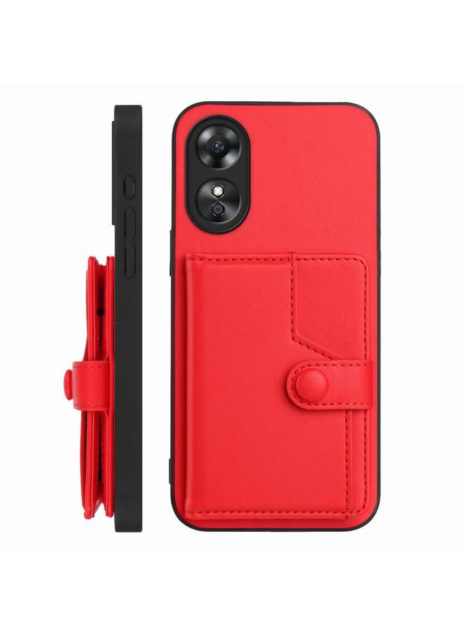 اس-توب جراب لهاتف OPPO A17 مزود بحقيبة بطاقات RFID ومضاد للسرقة - Image 2