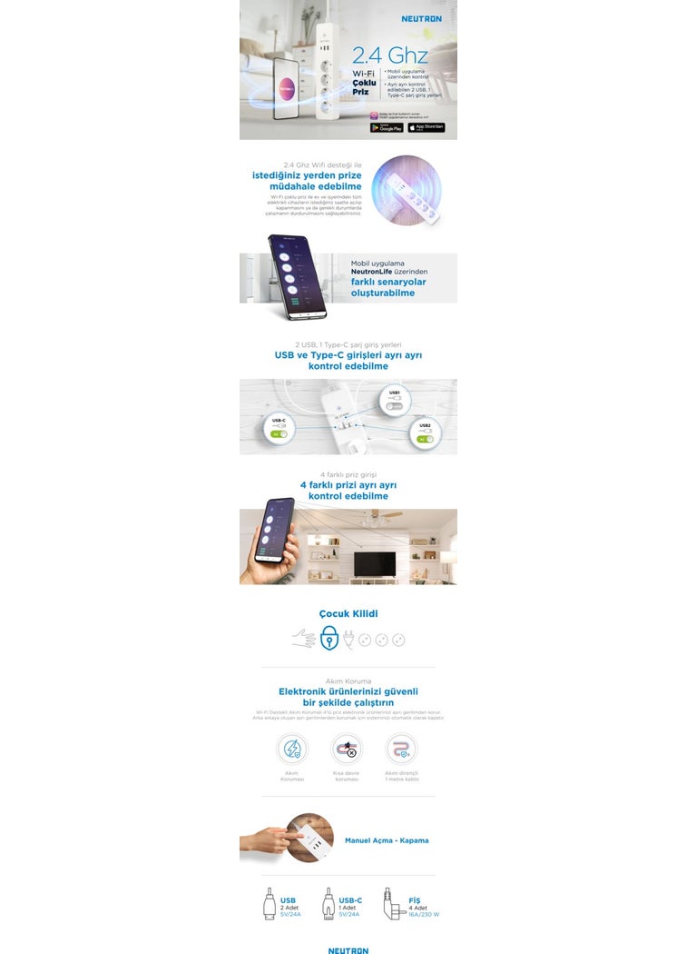 Smart Wi-Fi Supported 4-Surge Protected Socket 2 USB Extension Cable - pzsku/ZBBFE2CA48F4D85125472Z/45/_/1728061583/9c5a5fa9-ecff-4352-b46d-f7d1834c238f