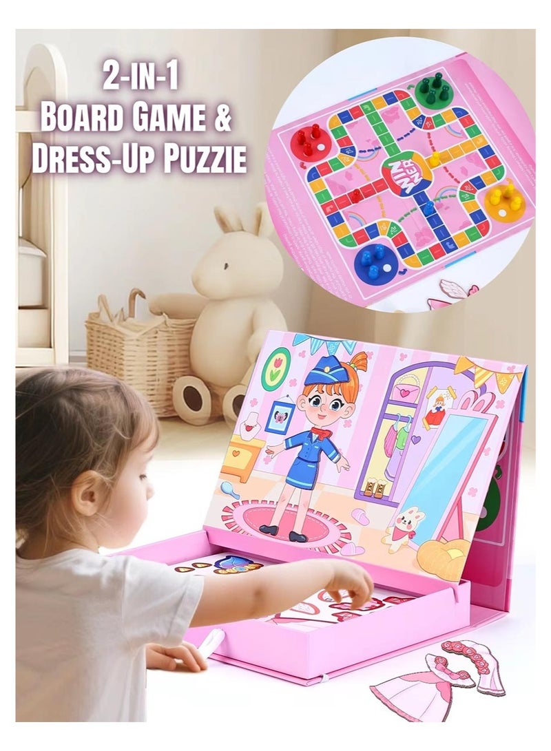 Magnetic Dress Up Puzzle Toy for Girls, Little Girl Outfit Change Game, Magnetic Pretend Play Puzzle, Educational Preschool Learning Toy, Travel Toy & Gift for Children Ages 3 Years and Above - Image 3