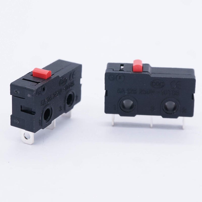 Twidec /10Pcs Mini Micro Limit Switch 5A 125 250V AC SPDT 1NO 1NC Snap Action Button Type 3 Pins KW11-3Z01 - Image 2