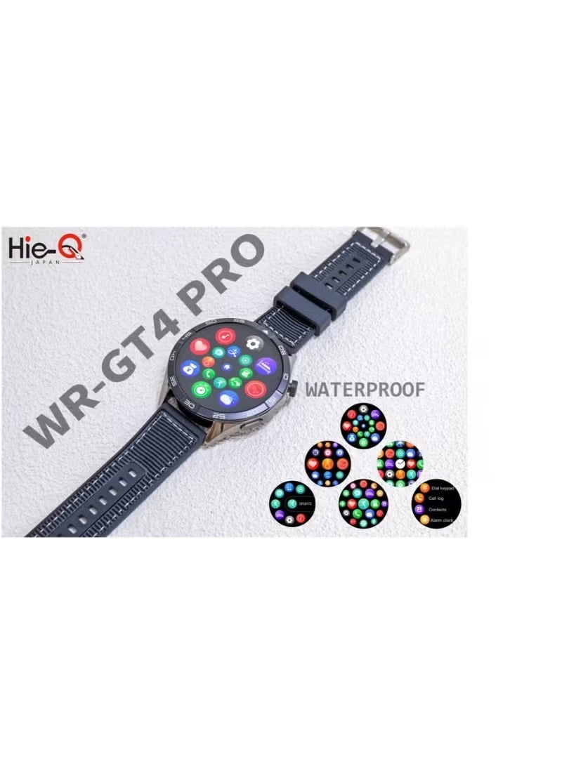 Hie-Q WR-GT4 Pro Smartwatch with Full Touch HD Display, Advanced Heart Rate & Sleep Monitoring, Multi-Sport Fitness Tracking, Step Counter, Calorie Tracking, Smart Notifications, Waterproof Daily-Use Design, Long Battery Life – Compatible with Android & iOS - Image 4