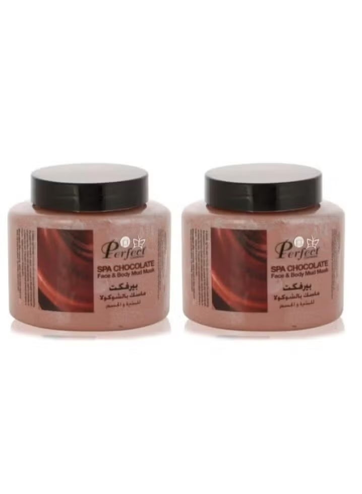 Perfect 2Pcs Perfect Spa Chocolate Face & Body Mud Mask 500 Ml - Image 1
