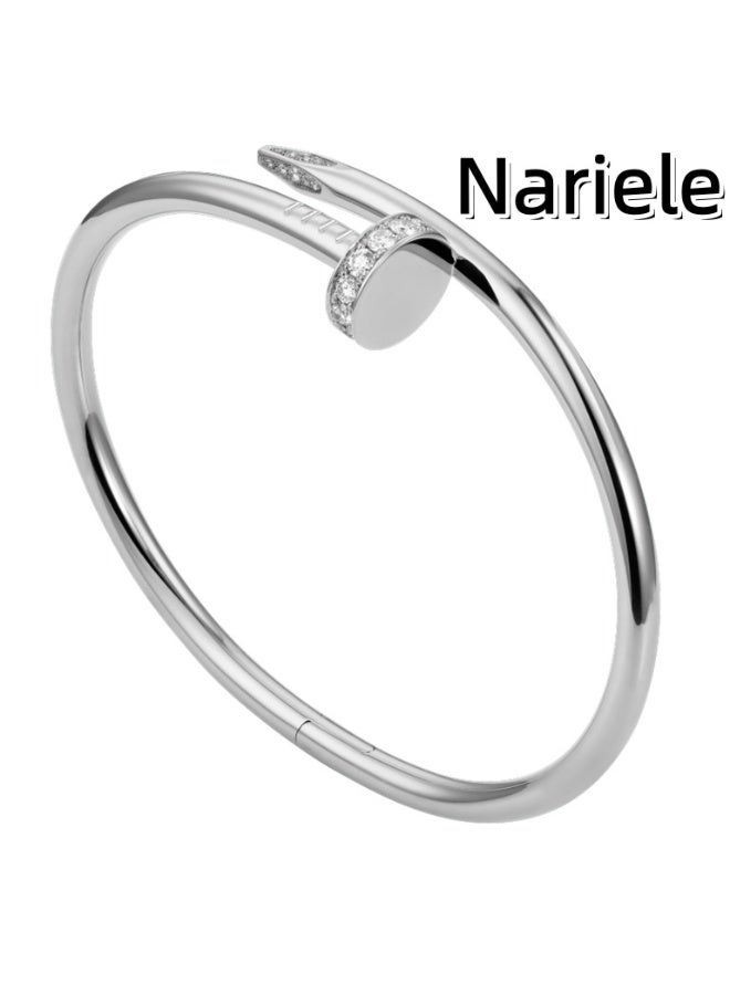 Nariele New Fast Fashion Micro Inlaid Zircon Nail Bracelet