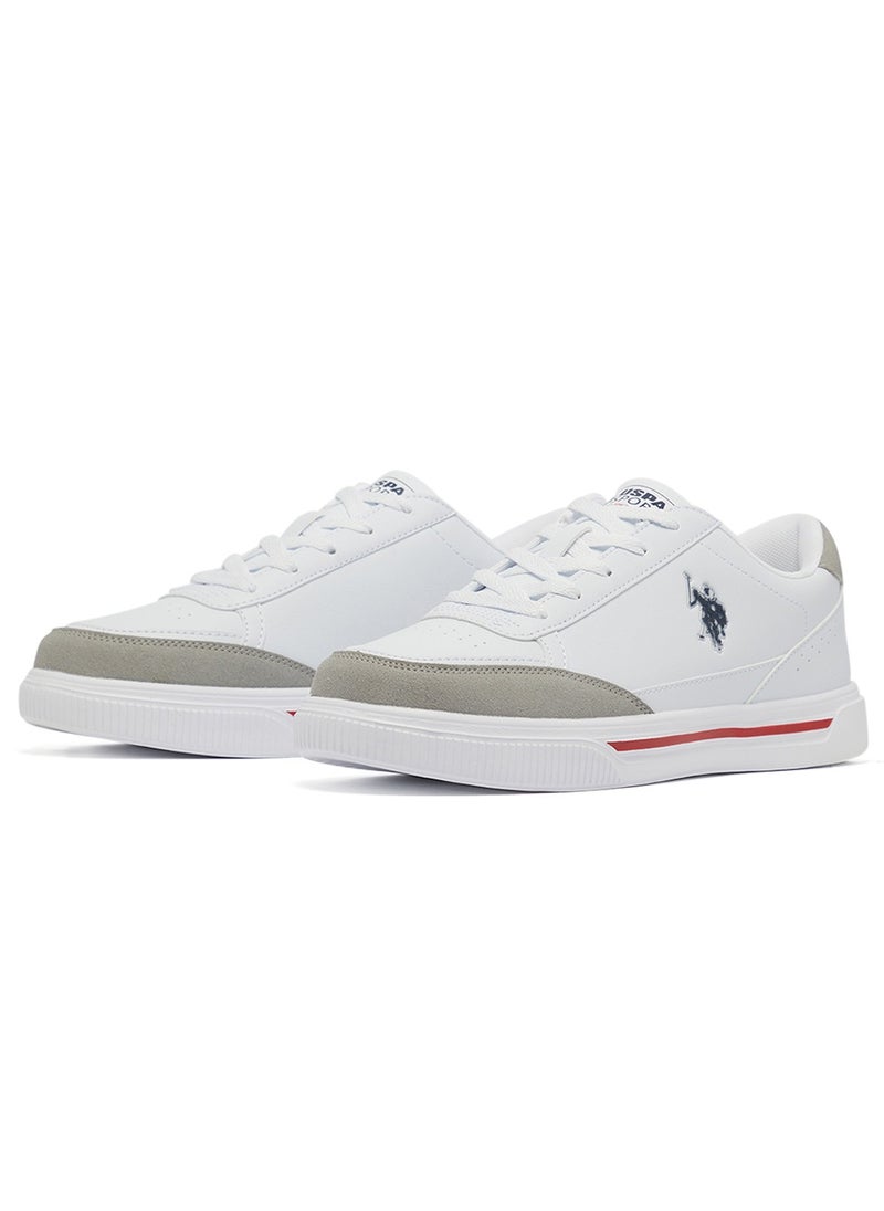 U.S. Polo Assn. - Men's White Low-Top Sneakers - Lightweight Lace-Up Design, Comfortable for Everyday Outfits - Image 1