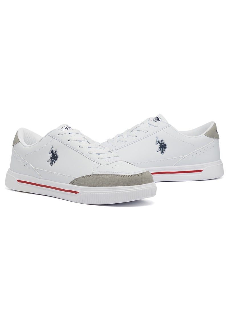 U.S. Polo Assn. - Men's White Low-Top Sneakers - Lightweight Lace-Up Design, Comfortable for Everyday Outfits - Image 1