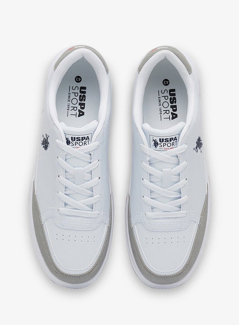 يو اس بولو اسن سنيكرز رجالي أبيض بقصة منخفضة - Image 4