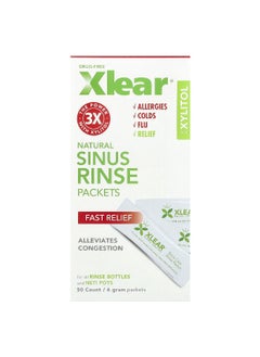 Xlear Xlear, Natural Sinus Rinse Packets, 50 Packets, 6 g Each  - Image 1