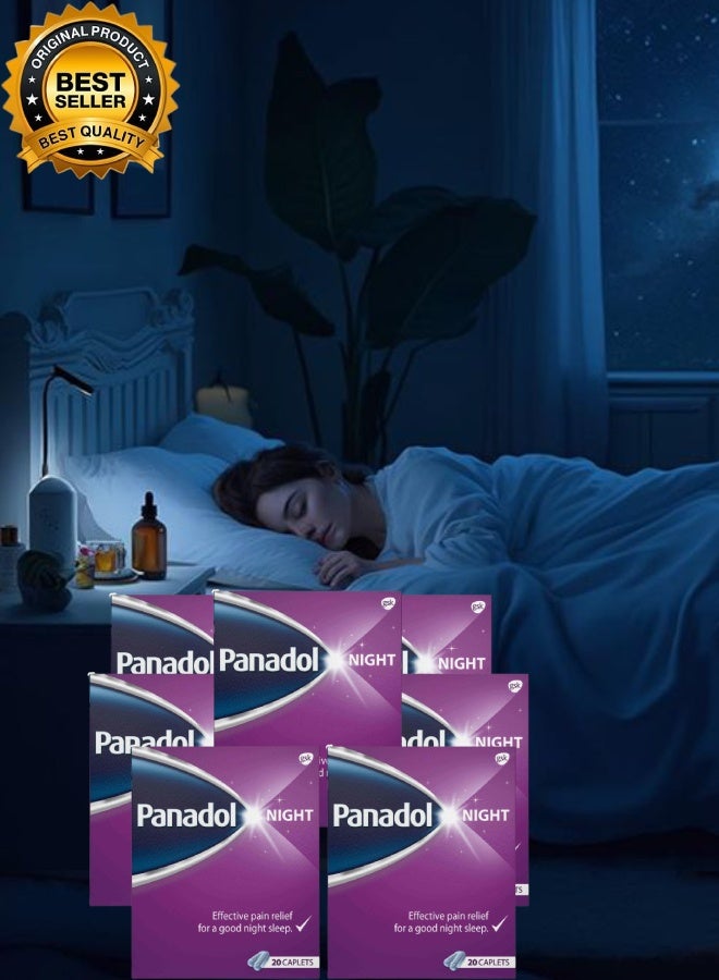 Panadol 7 Pieces Night 20 Tablets Effective Pain Relief - Image 1
