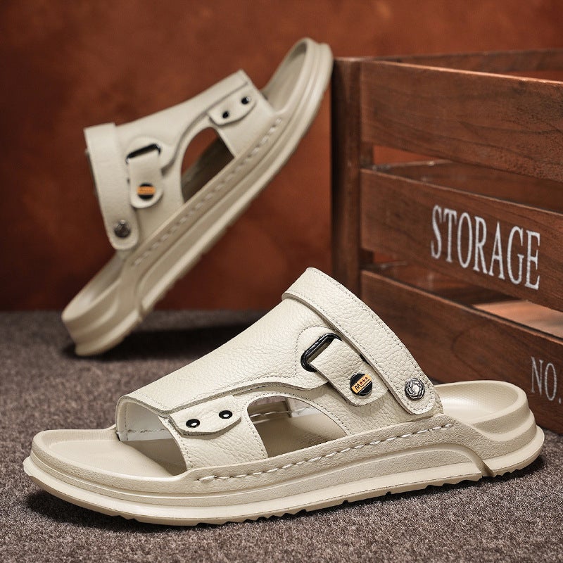 Sandals For Men Summer Wear-Resistant, Non-Slip, Super Soft, Handsome, Trendy, Casual Dual-Purpose Outer Wear Sandals - Image 3