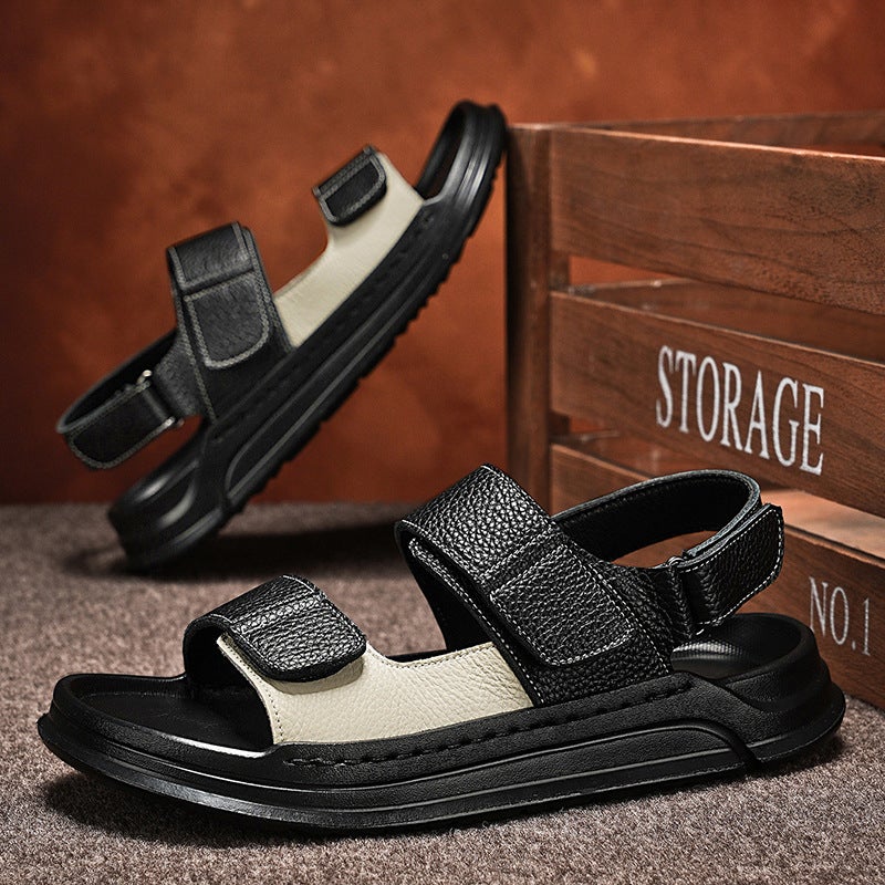 Sandals For Men Summer Wear-Resistant, Non-Slip, Super Soft, Handsome, Trendy, Casual Dual-Purpose Outer Wear Sandals - Image 5