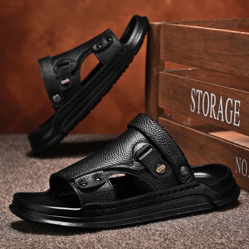 Sandals For Men Summer Wear-Resistant, Non-Slip, Super Soft, Handsome, Trendy, Casual Dual-Purpose Outer Wear Sandals - Image 4