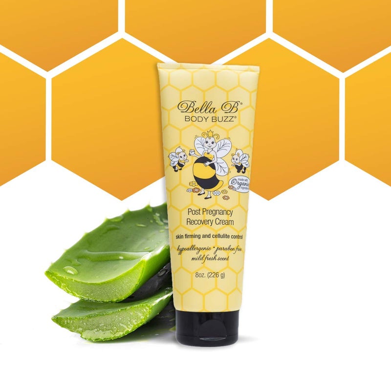 Bella B BELLA B Body Buzz Cream - Cellulite Cream - Skin Firming Cream For Pregnancy - Deep Moisturizing Body Cream - Belly Butter For Pregnancy, Cellulite and Firming Cream, 8 Ounce