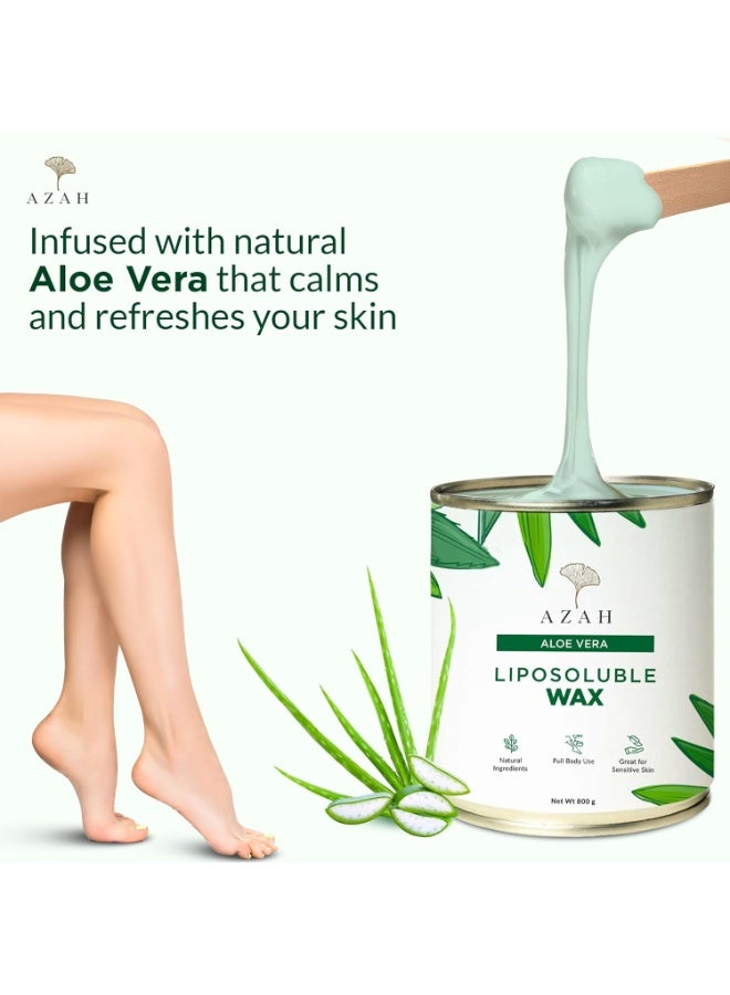 عزة شمع أزاه القابل للذوبان في الدهون للنساء | [800 غرام] | حبيبات الشمع | شمع لإزالة شعر الجسم بالكامل للنساء | مكونات طبيعية سريعة الجفاف | يلطف ويغذي البشرة | خالٍ من المواد الكيميائية - Image 2
