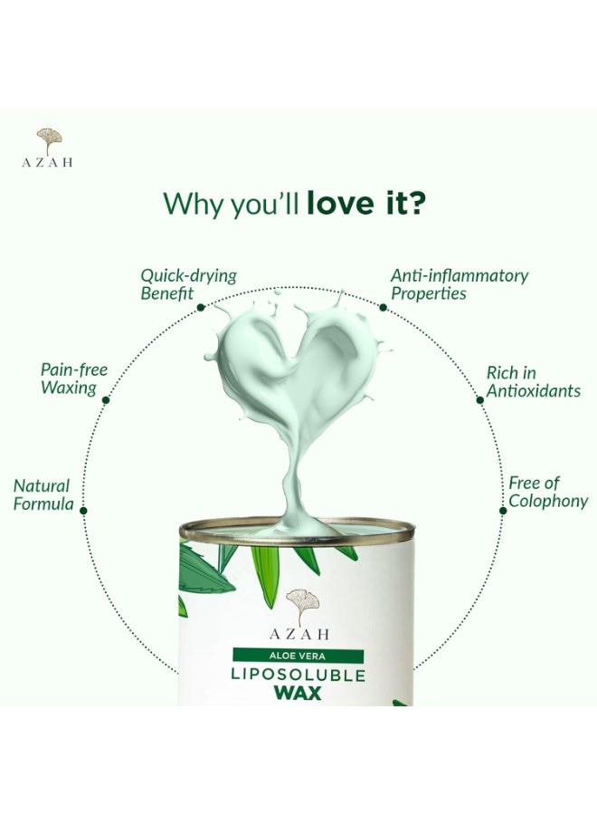 عزة شمع أزاه القابل للذوبان في الدهون للنساء | [800 غرام] | حبيبات الشمع | شمع لإزالة شعر الجسم بالكامل للنساء | مكونات طبيعية سريعة الجفاف | يلطف ويغذي البشرة | خالٍ من المواد الكيميائية - Image 4
