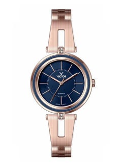 Victor Women Analog Quartz Rose Gold Stainless Steel Band  Watch - V1498 - 32mm  - Image 1