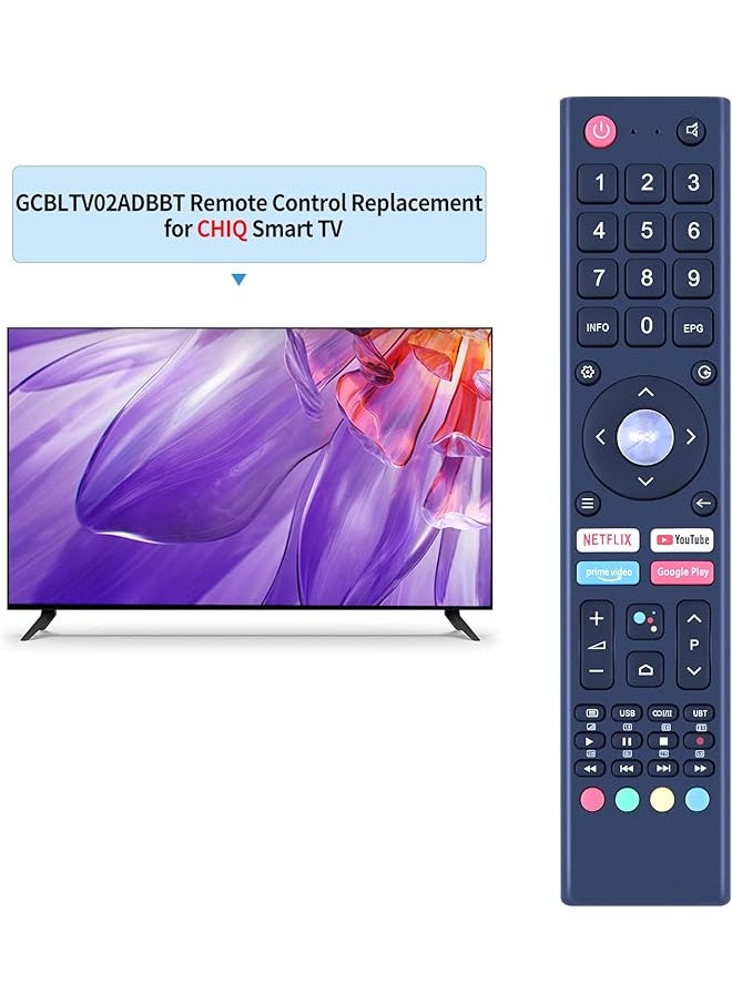 erorex Gcbltv02Adbbt Remote Control Replce Fit For Saba Changhong Chiq Uhd Tv L32H7S L40H7S Sa40S67A9 Sa24S46A9 U58H7A Sa32S67A9 L43H7S U58H7S U50H7A U55H7A U43H7A Gcbl Tv02Adbbt  - Image 2
