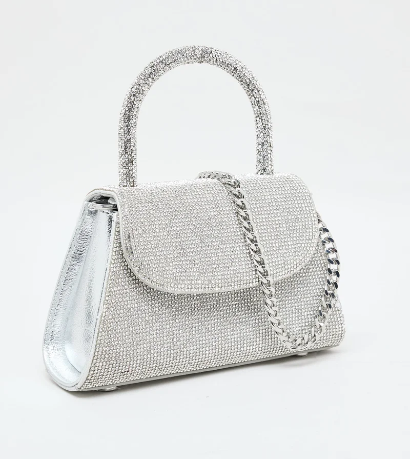 STEVE MADDEN  Bgem Silver Women's Hand Bag for Women | Best Price UAE
