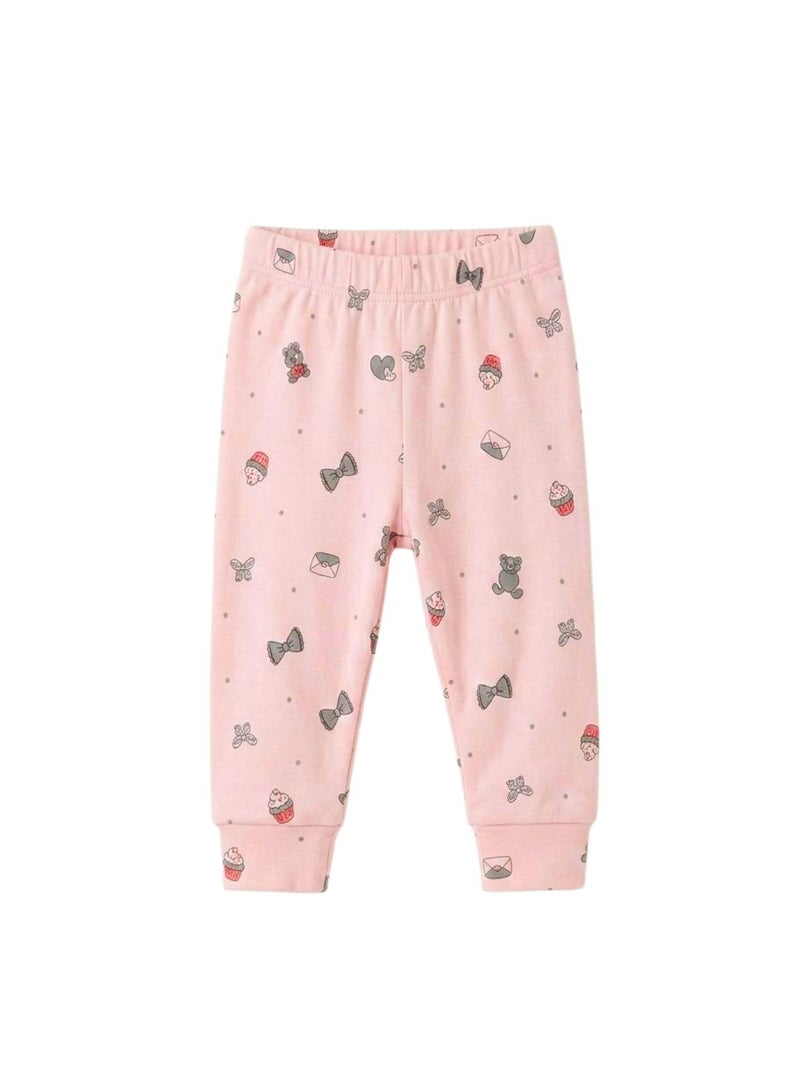 بلوتو باك يحتوي علي 4 قطع بنطلون قطن مطبوع الوان بيبي بنات - Image 5