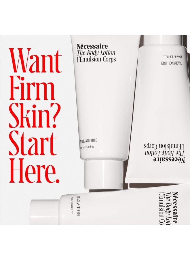 Necessaire The Body Lotion Firming Lotion With 5 Peptides, 2.5% Niacinamide, Vitamin C/E + Omega 6/9. Noncomedogenic. Fragrancefree. 200 Ml / 6.8 Fl Oz.  - Image 2