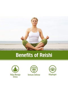 Om Mushroom Superfood Reishi Mushroom Capsules Superfood Supplement 90 Count 30 Days Adaptogen Stress & Immune Support Superfood Mushroom Supplement  - Image 3