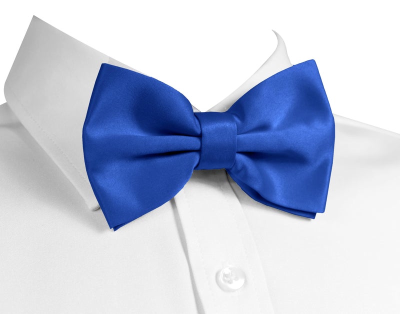 trilece Bow Ties for Men - Men's Solid Pre-tied Clip on Bowties for Formal Wear - Adjustable Bow Tie - Bow ties for Woman (Royal Blue) - Image 1