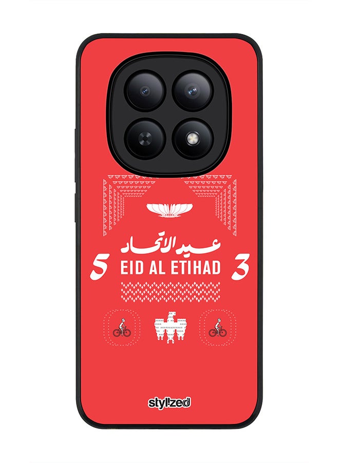 For Xiaomi Redmi Note 15 5G / Poco M8 Case,Slim fit Camera Protection, Shockproof Thin Phone cover  - Eid Al Etihad 53 National Day Red