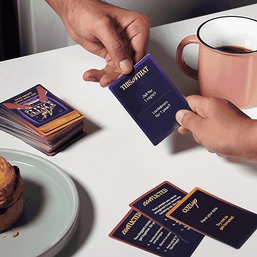 MYMUSE Adult Dating Naughty Card Game for Couples, Gifting Idea, 100 Cards - Curious, Conflicted, Cozy Up, Date Night, Romance, Gifts, Icebreaker, Antidate - Image 2