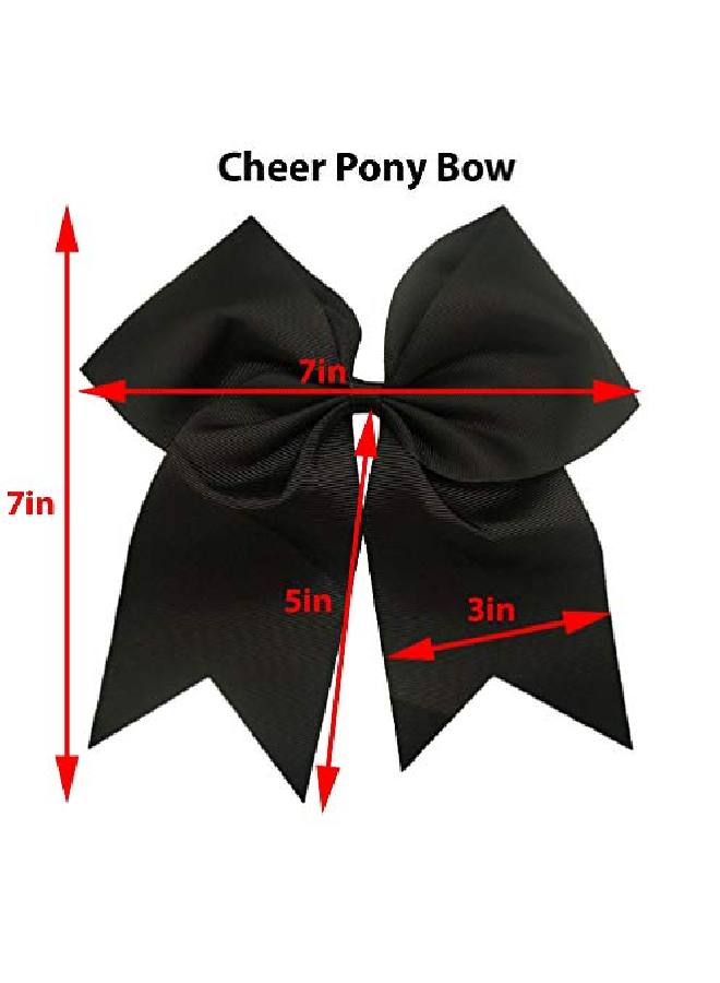 Kenz Laurenz Glitter Cheer Bows Cheerleading Softball Gifts For Girls And Women Team Bow With Ponytail Holder Complete Your Cheerleader Outfit Uniform Strong Hair Ties Bands Elastics By (1) (Gold) - Image 4