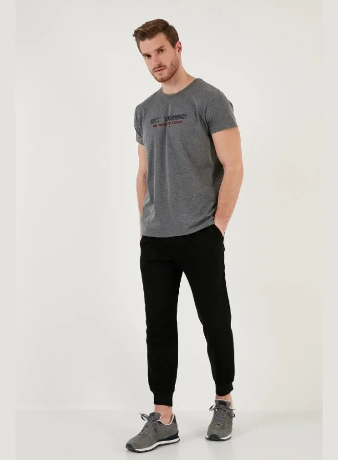 Buratti  Buratti Printed Crew Neck 100% Cotton Slim Fit T Shirt Men's T SHIRT 541GET for Men | Best Price UAE